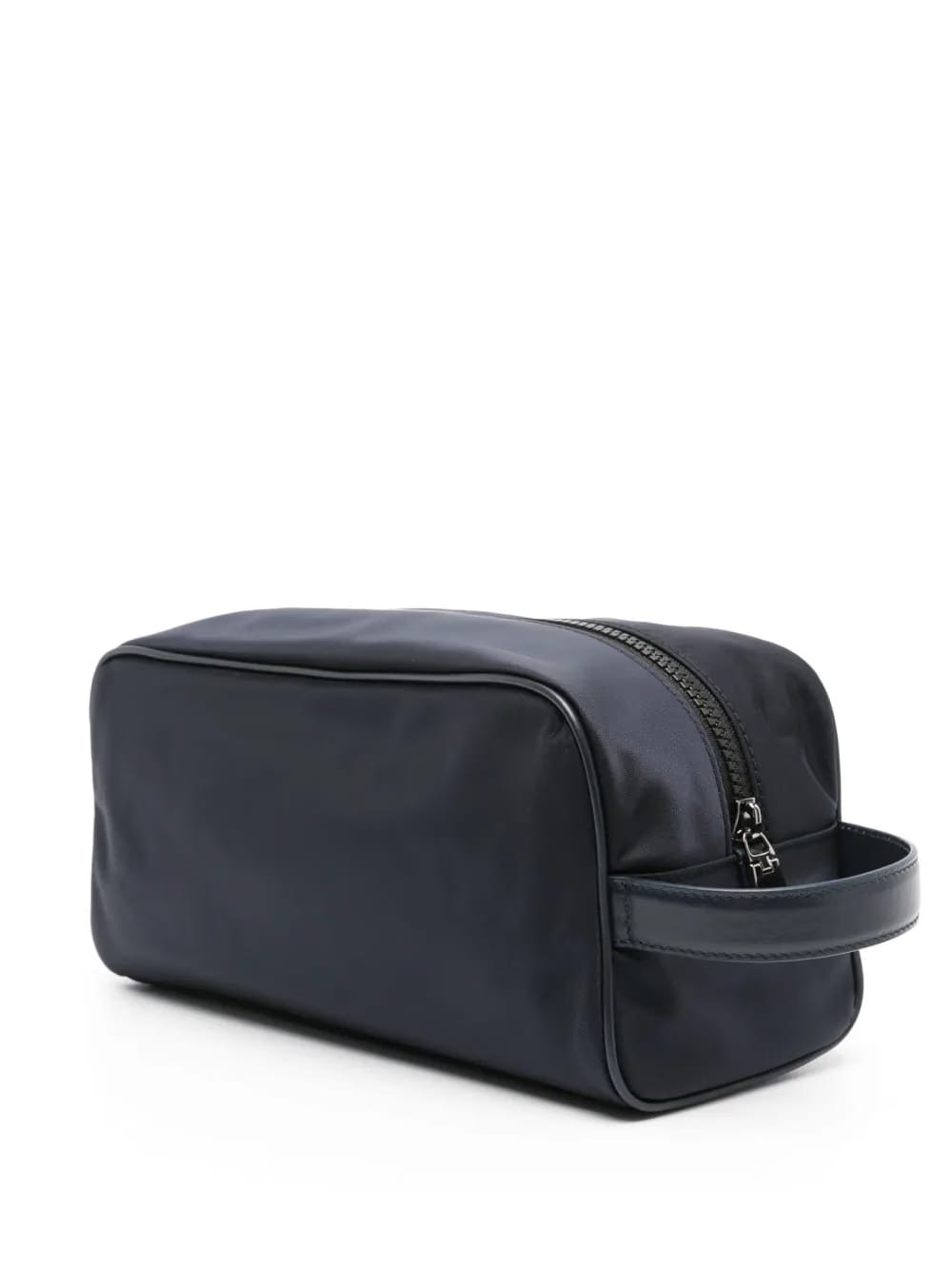 logo-lettering wash bag