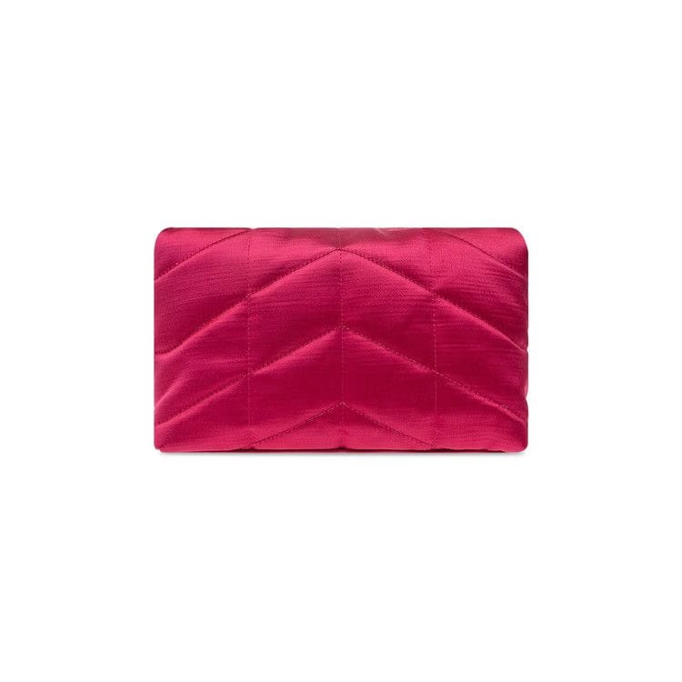Saint Laurent Puffer Toy Quilted Shoulder Bag Guava Pink
