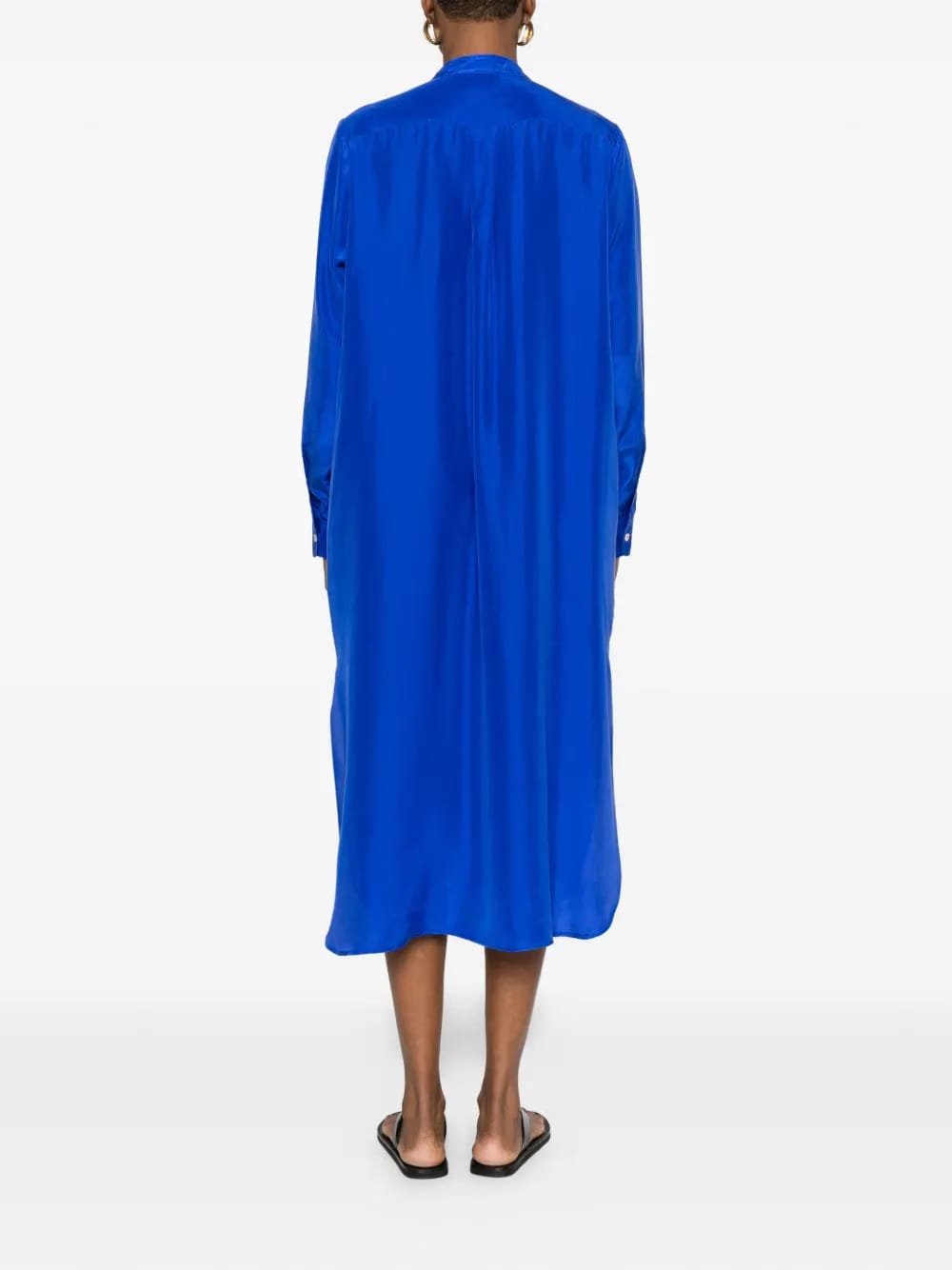 button-front midi dress
