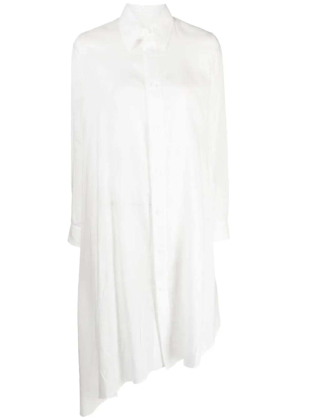 draped-detail asymmetric dress