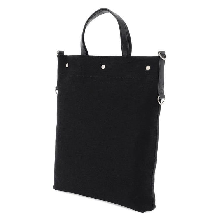 Saint Laurent North/South Universite Tote Bag Black/Soft Cream