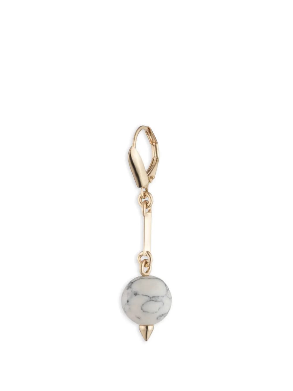 howlite sphere-shape earrings