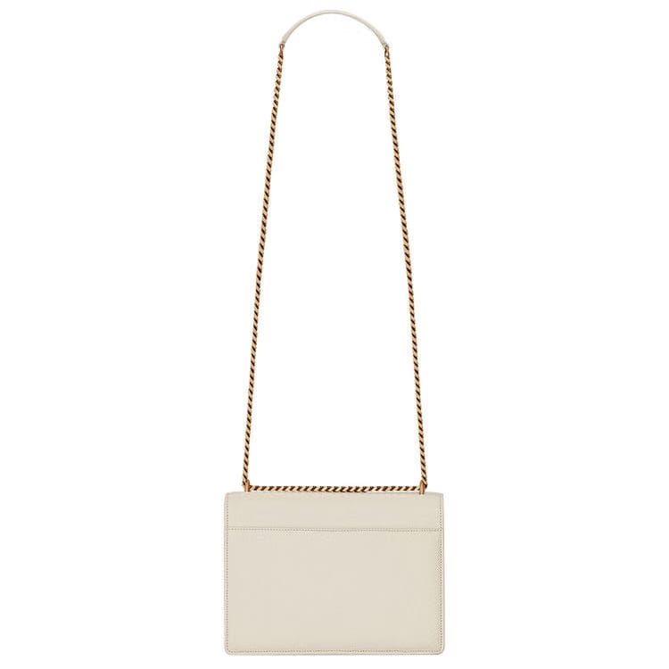 Saint Laurent Sunset Chain Bag Vintage White