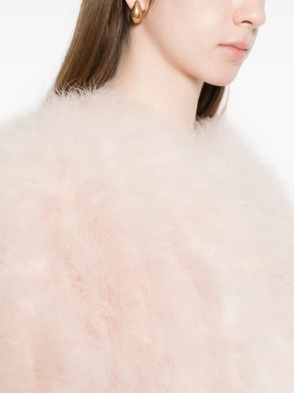 feather crooped jacket