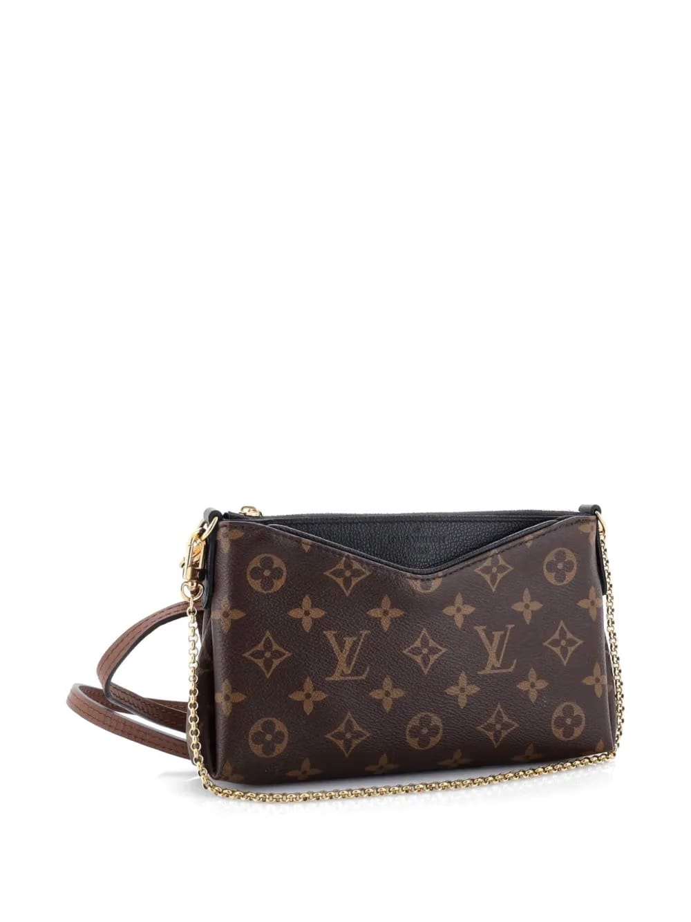 Pallas Monogram Canvas with Leather clutch bag