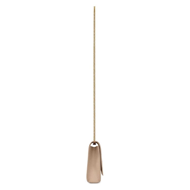 Saint Laurent Kate Medium Chain Bag Dark Beige