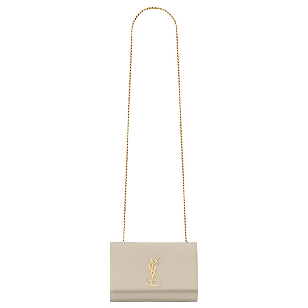 Saint Laurent Kate Small Chain Bag Soft Cream