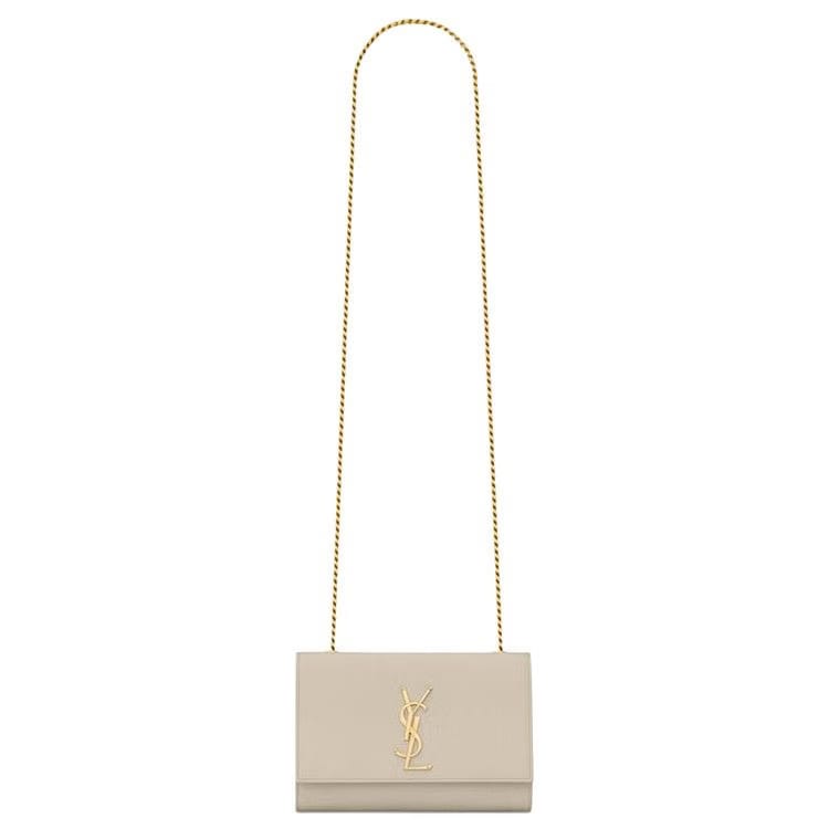 Saint Laurent Kate Small Chain Bag Soft Cream