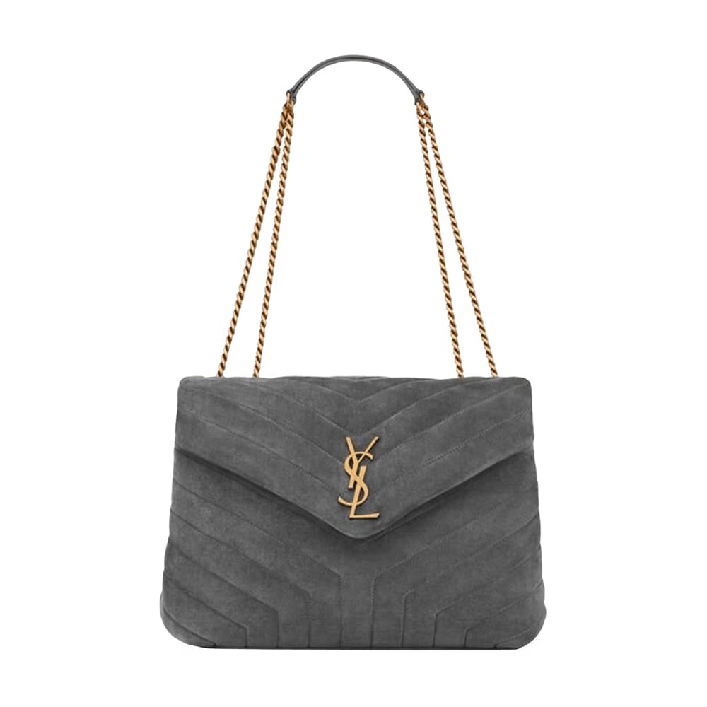 Saint Laurent Loulou Medium Shoulder Bag Storm