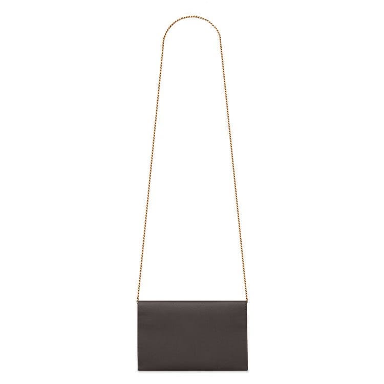 Saint Laurent Uptown Chain Wallet Pebble