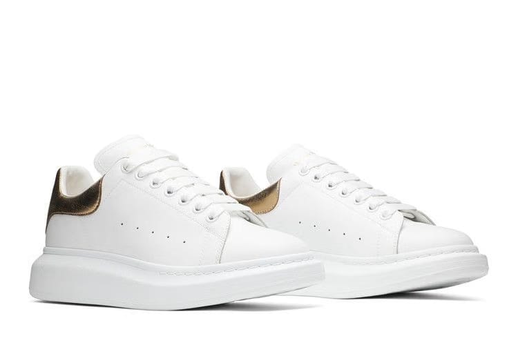 Alexander McQueen Oversized Sneaker White Gold