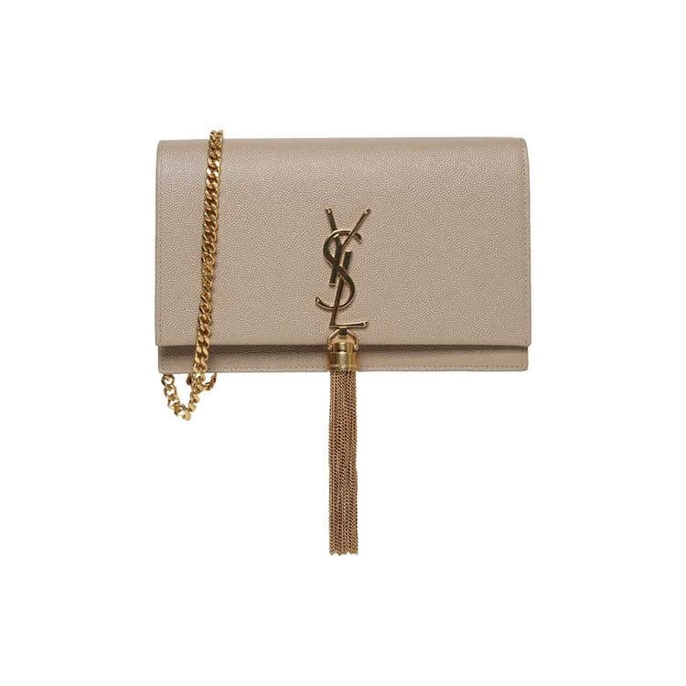 Saint Laurent Kate Tassel Shoulder Bag Dark Beige