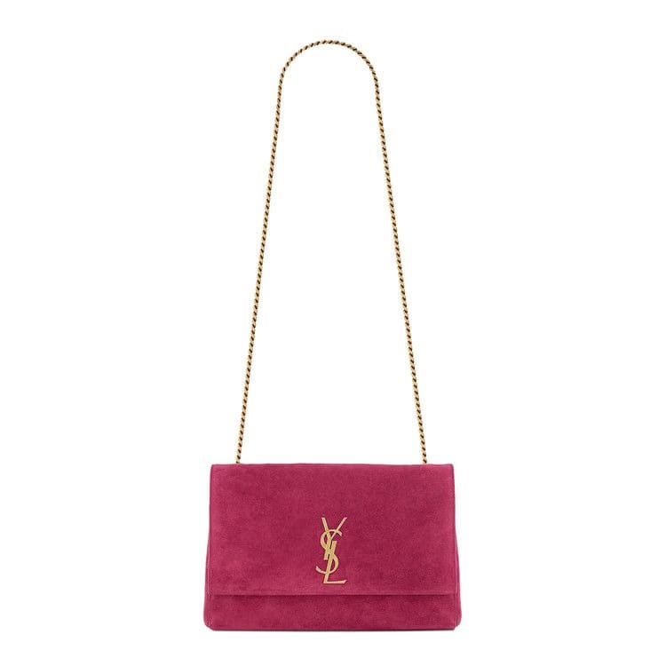 Saint Laurent Kate Medium Reversible Chain Bag Magenta Pink