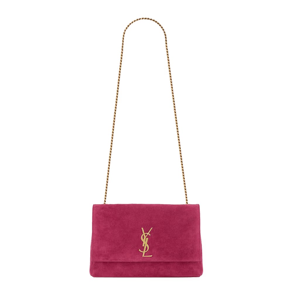 Saint Laurent Kate Medium Reversible Chain Bag Magenta Pink
