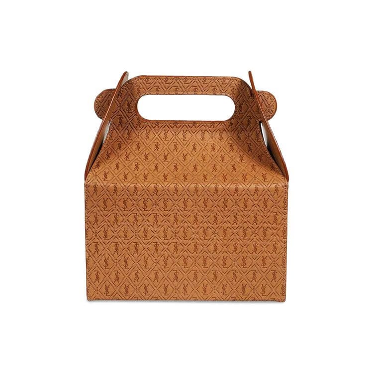 Saint Laurent Take-Away Box Handbag Brown