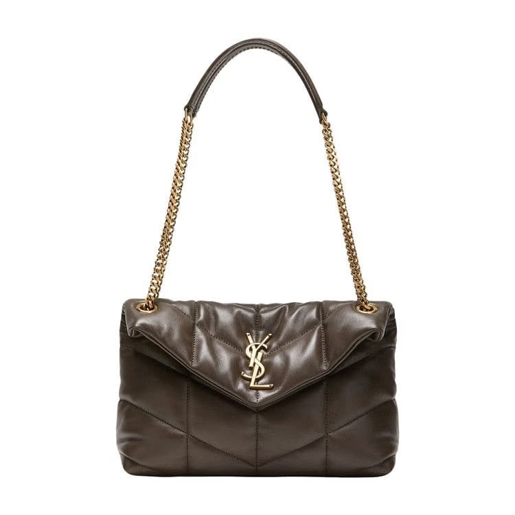 Saint Laurent Puffer Small Chain Bag Light Musk