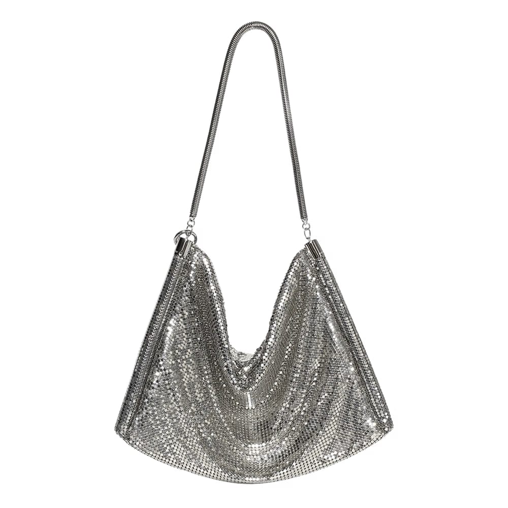 Paco Rabanne Pixel Tube Bag Silver