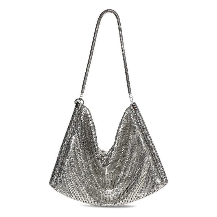Paco Rabanne Pixel Tube Bag Silver