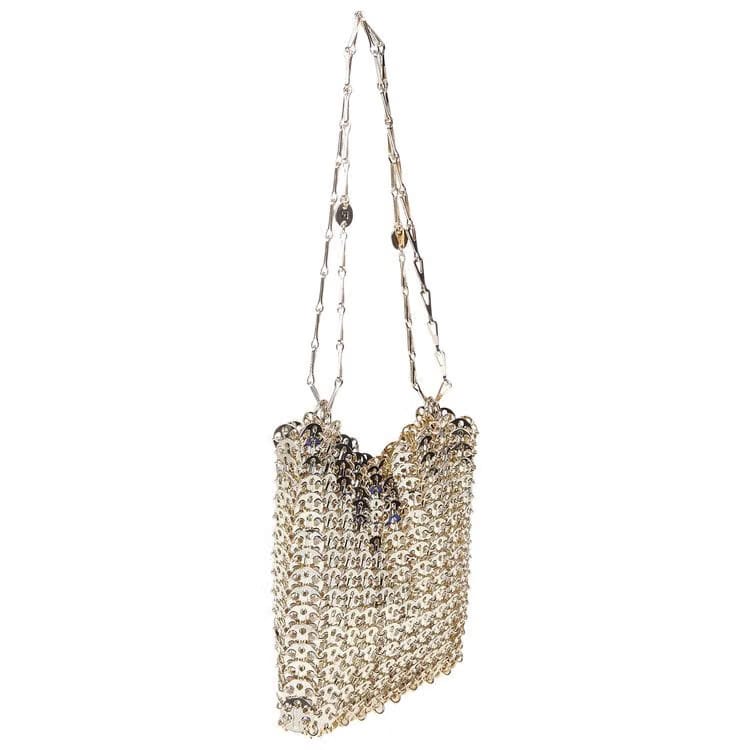 Paco Rabanne 1969 Pochette Shoulder Bag Light Gold