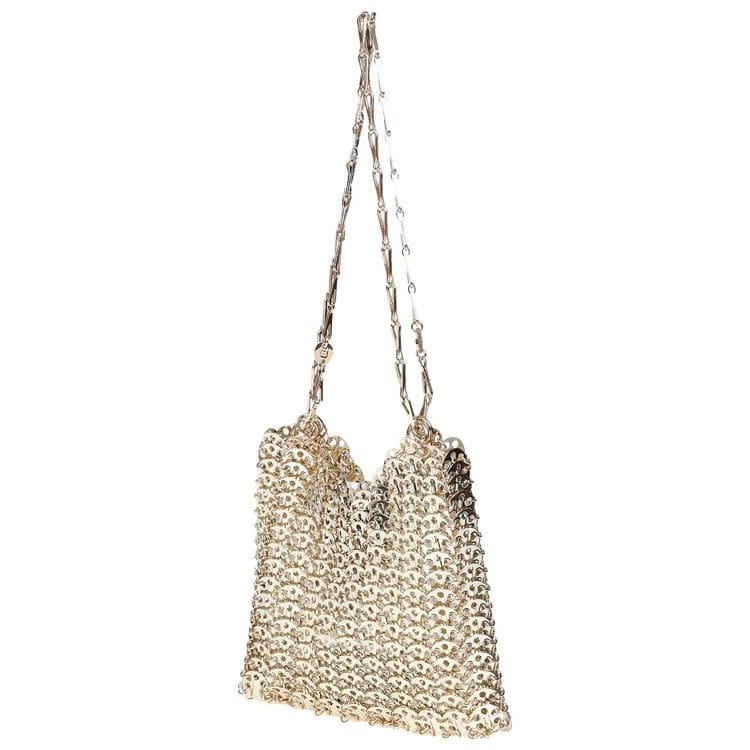 Paco Rabanne 1969 Pochette Shoulder Bag Light Gold