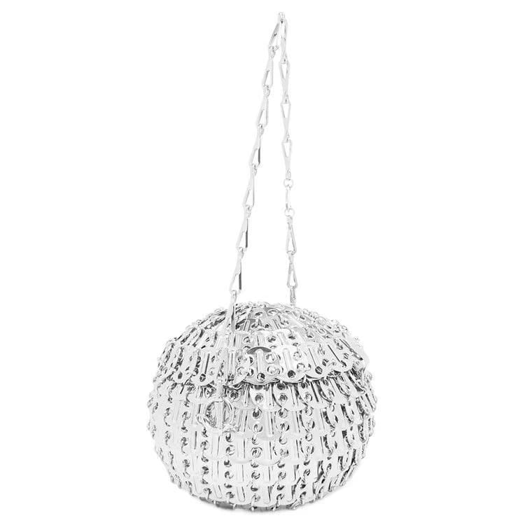 Paco Rabanne 1969 Ball Shoulder Bag Silver