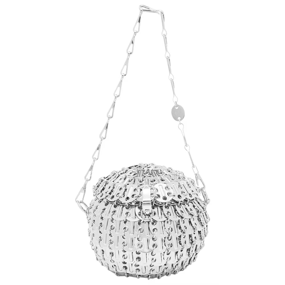 Paco Rabanne 1969 Ball Shoulder Bag Silver
