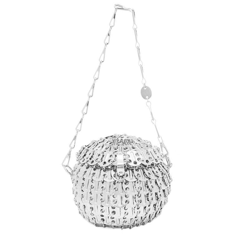 Paco Rabanne 1969 Ball Shoulder Bag Silver
