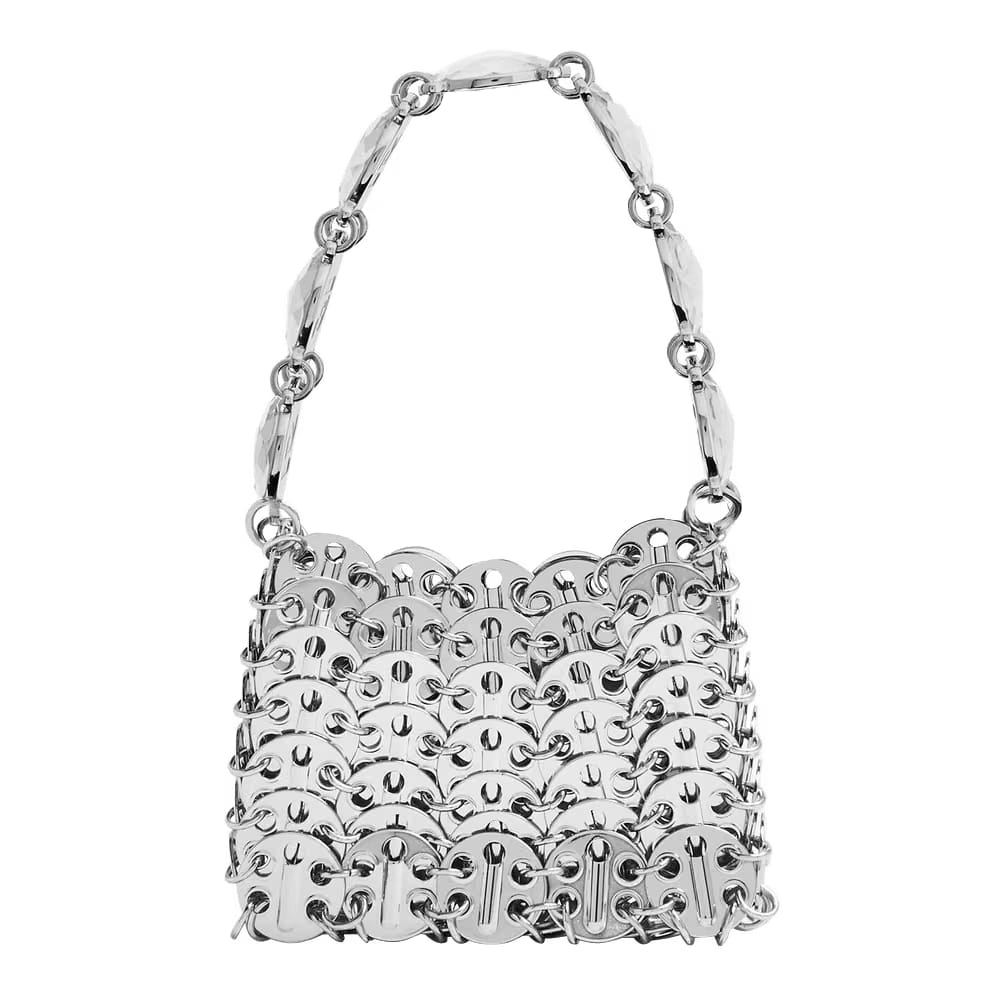 Paco Rabanne 1969 Micro Mini Bag Silver
