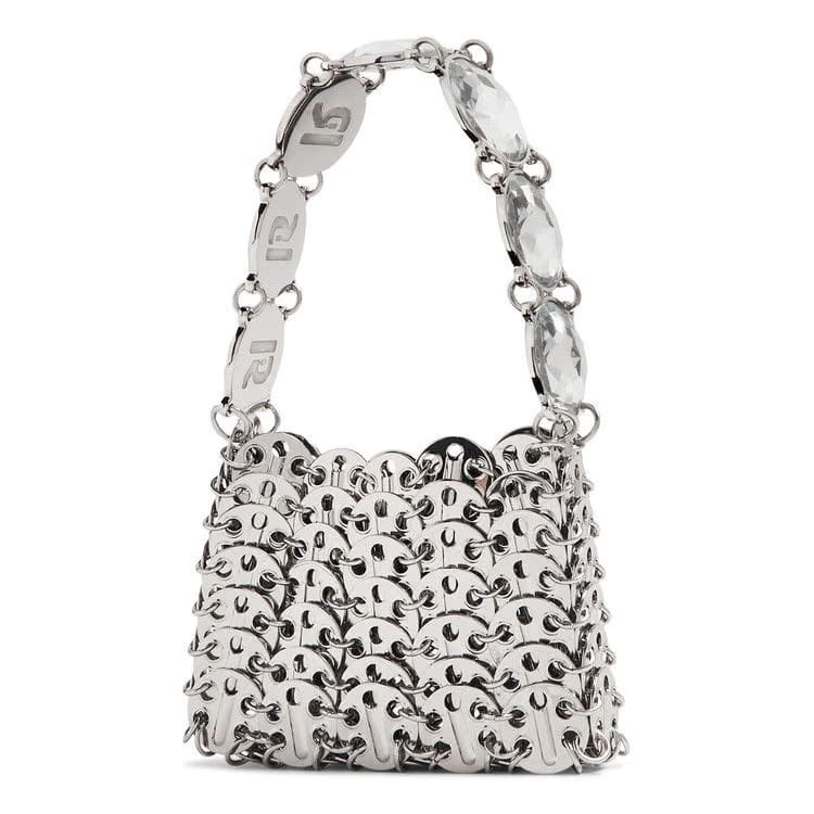 Paco Rabanne 1969 Micro Mini Bag Silver