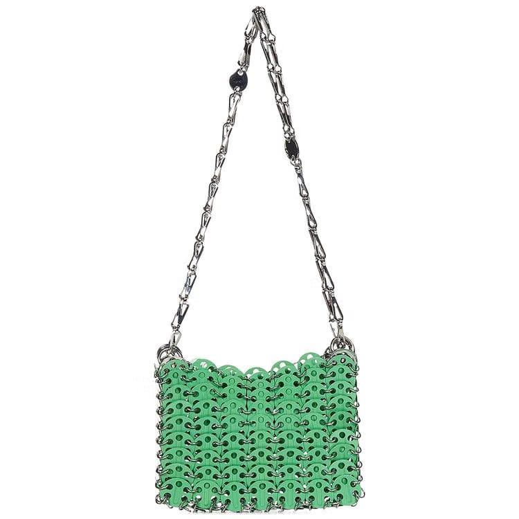 Paco Rabanne 1969 Nano Shoulder Bag Bright Green