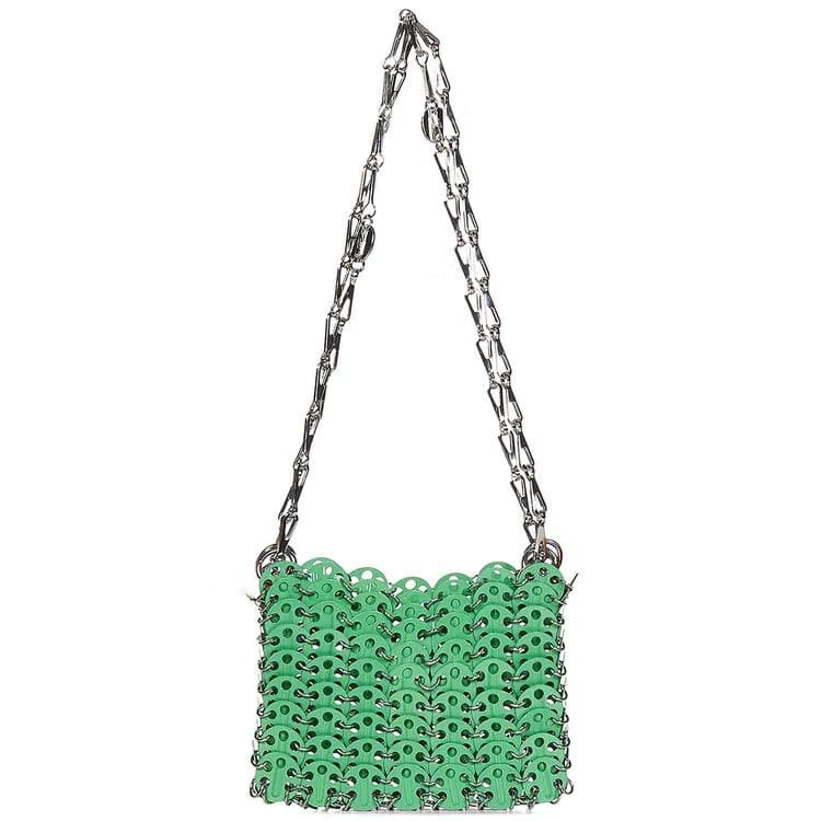 Paco Rabanne 1969 Nano Shoulder Bag Bright Green