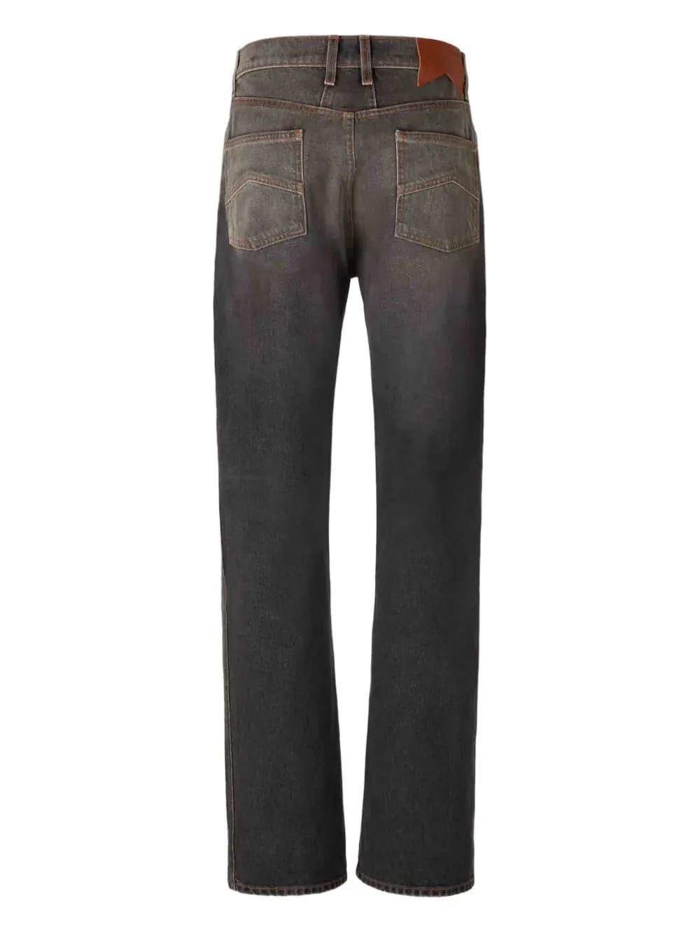 belt-loop button-fastening jeans