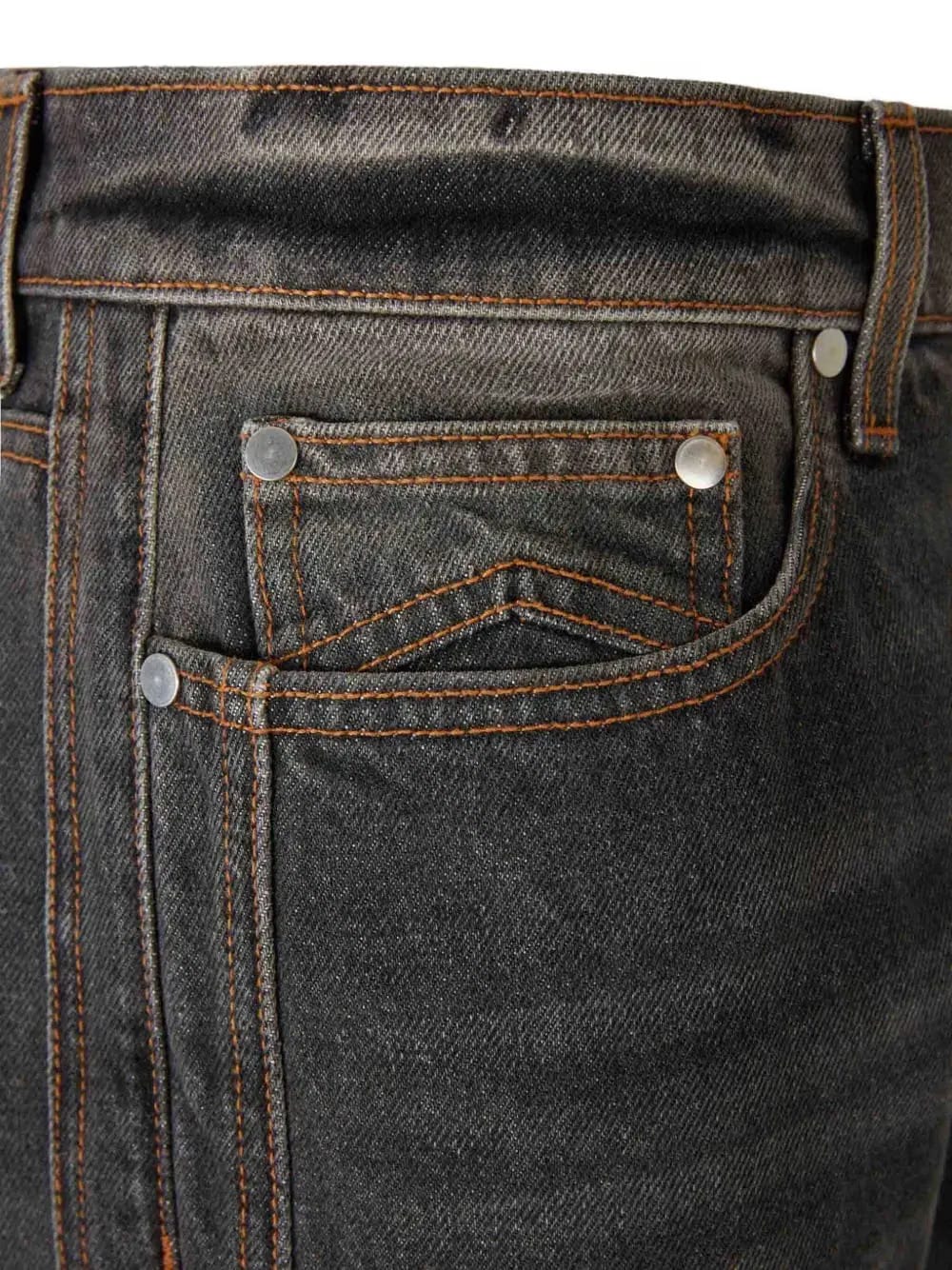 belt-loop button-fastening jeans