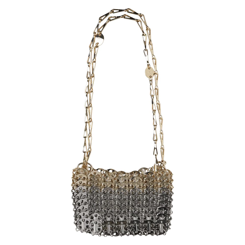 Paco Rabanne 1969 Nano Skyline Nano Shoulder Bag Silver/Light Gold