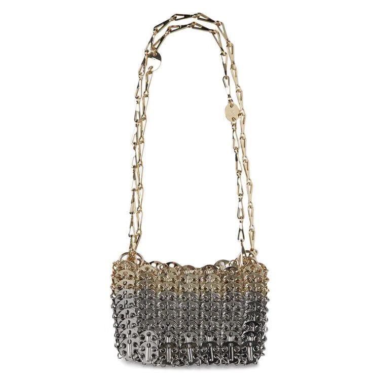 Paco Rabanne 1969 Nano Skyline Nano Shoulder Bag Silver/Light Gold