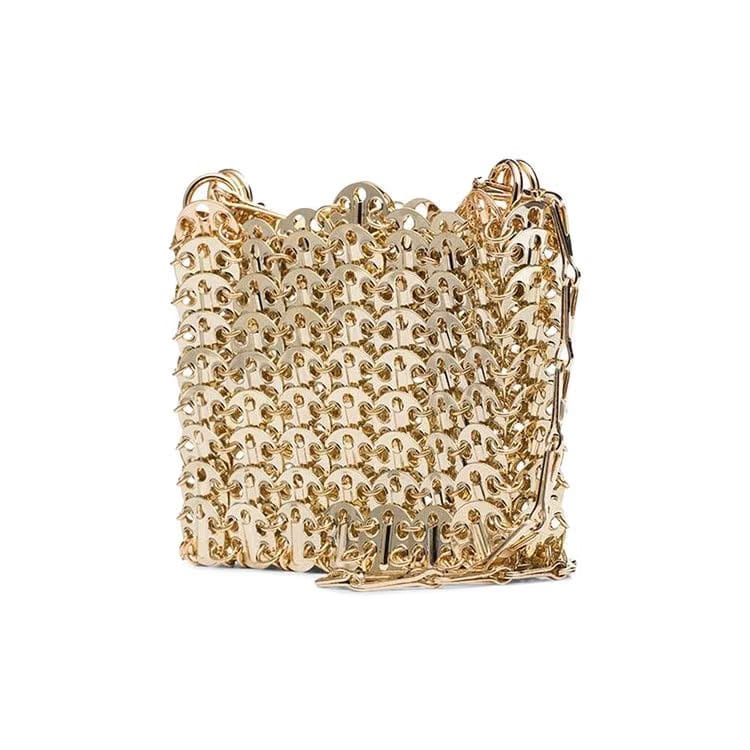 Paco Rabanne 1969 Nano Shoulder Bag Light Gold
