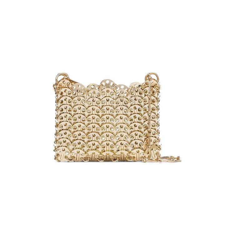 Paco Rabanne 1969 Nano Shoulder Bag Light Gold