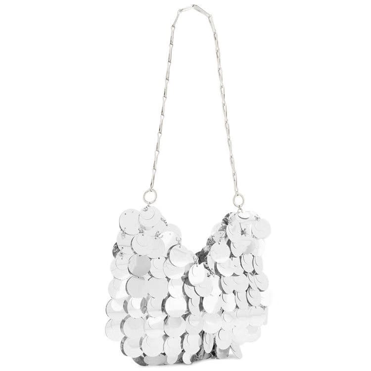 Paco Rabanne Sparkle Hobo Bag Silver