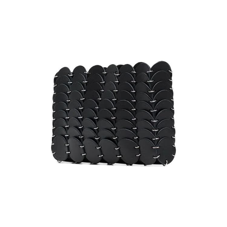 Paco Rabanne Iconic 1969 Nano Leather Bag Black