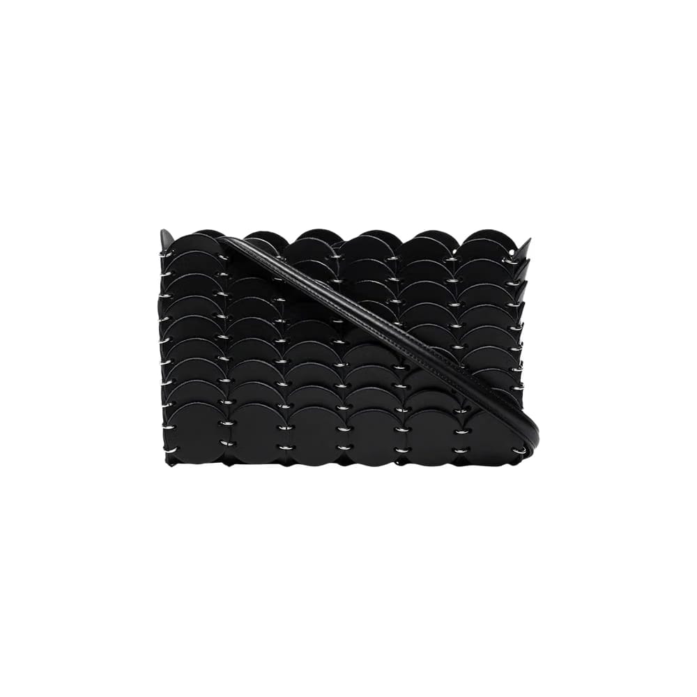 Paco Rabanne Iconic 1969 Nano Leather Bag Black