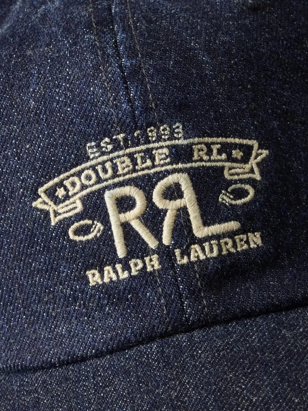 denim baseball cap