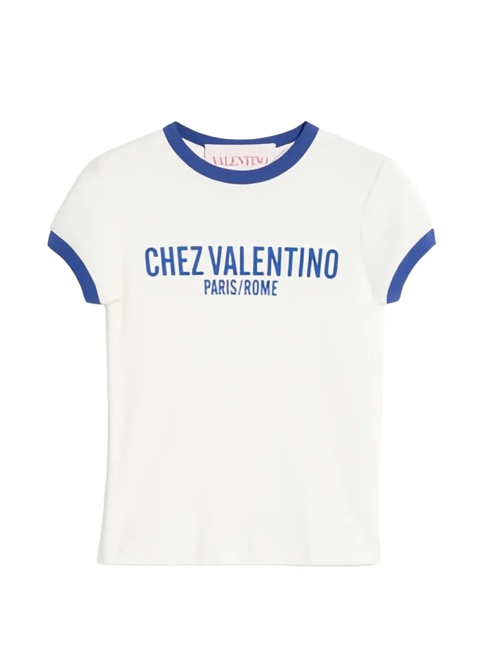 Chez Valentino-print T-Shirt