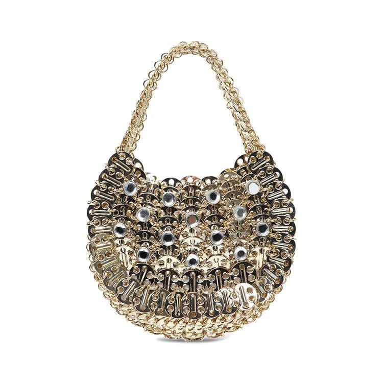 Paco Rabanne 1969 Small Moon Bag Light Gold/Crystal
