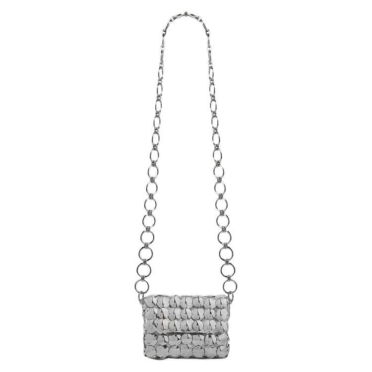 Paco Rabanne Quilted Bag Silver