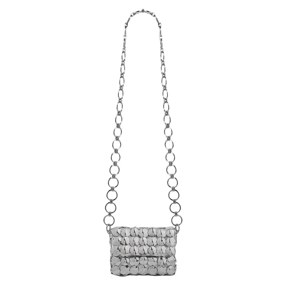 Paco Rabanne Quilted Bag Silver