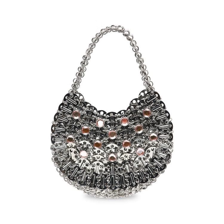 Paco Rabanne 1969 Small Moon Bag Silver/Light Pink