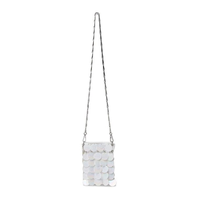 Paco Rabanne Iconic 1969 Mini Crossbody Bag White
