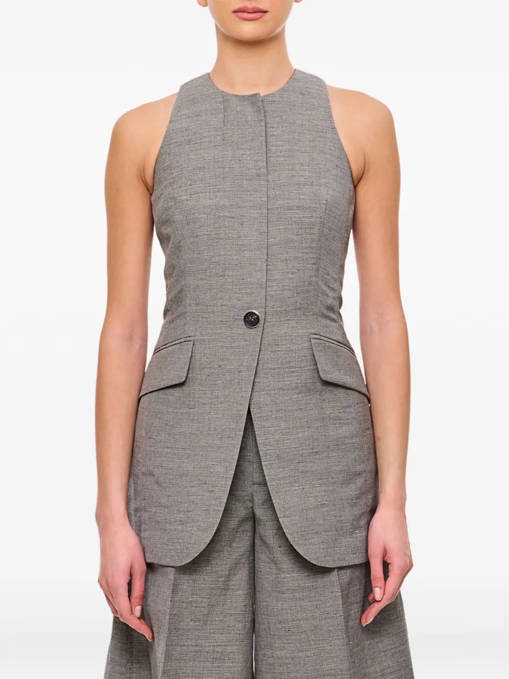 halter-neck waistcoat