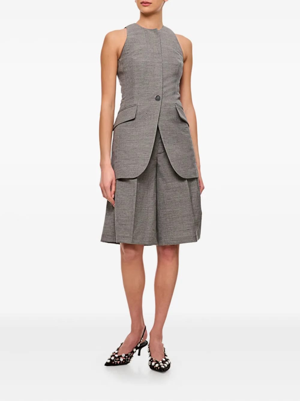 halter-neck waistcoat