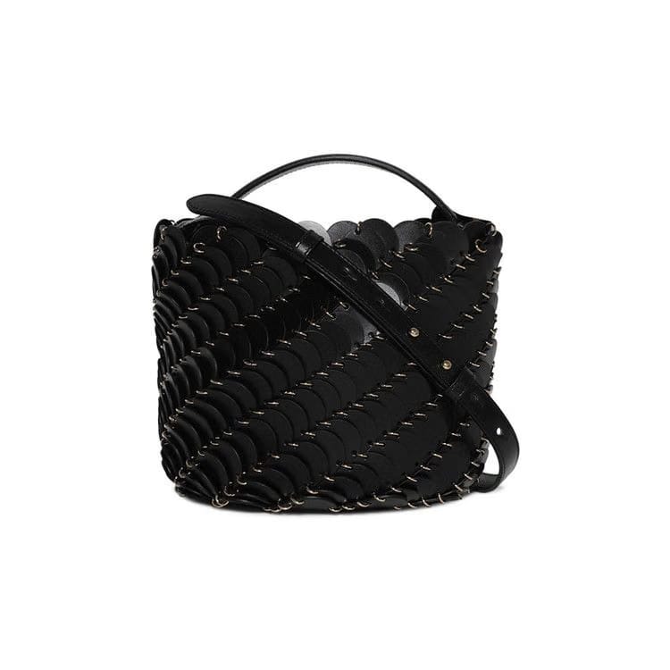 Paco Rabanne Medium Bucket Bag Black
